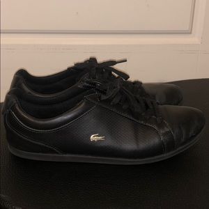 Lacoste Black Leather Shoes